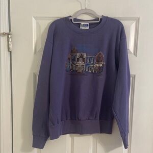 Vintage-Style Purple Sweatshirt